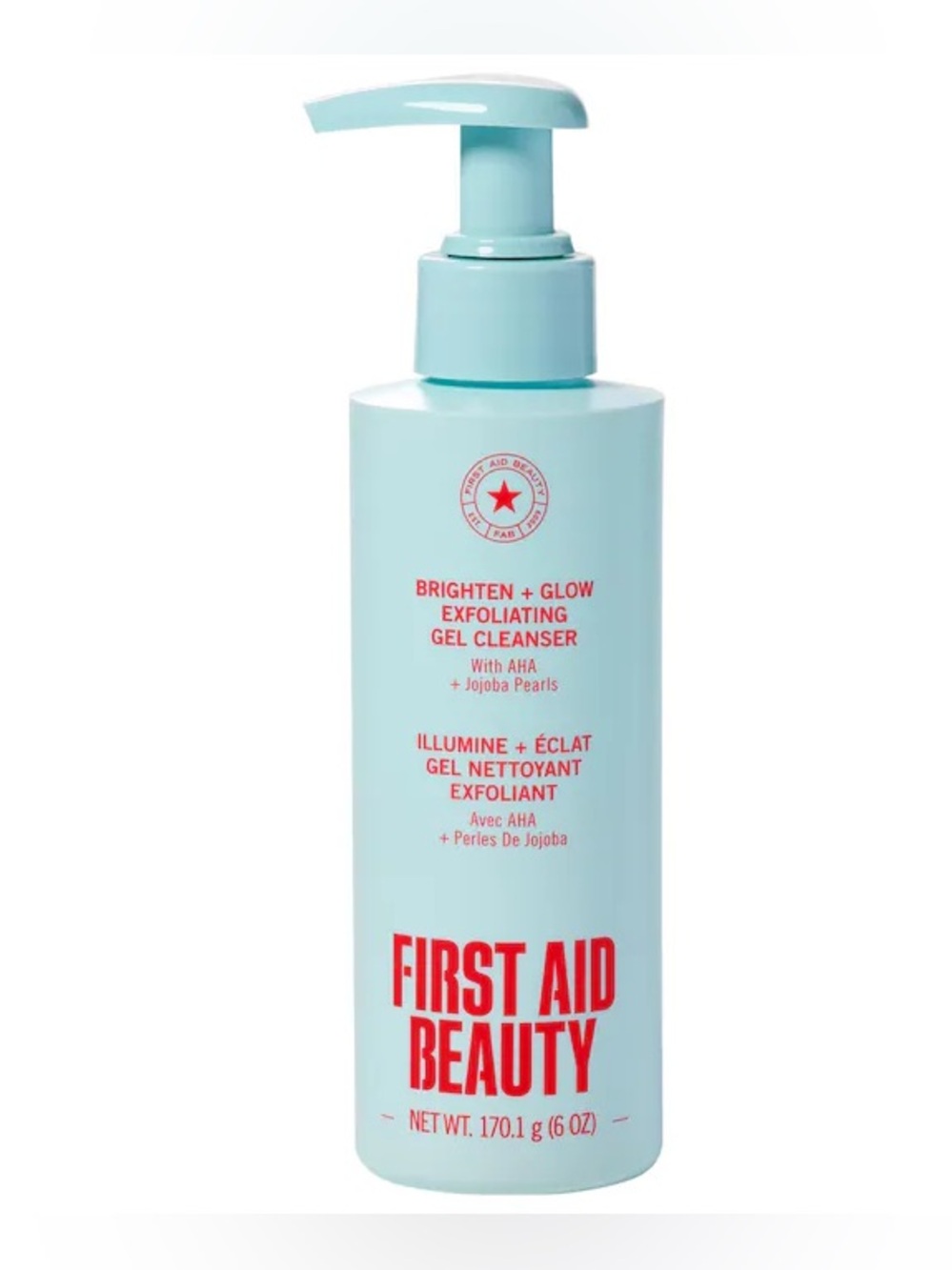 First Aid Beauty Brighten + Glow Gentle Exfoliating Gel Cleanser